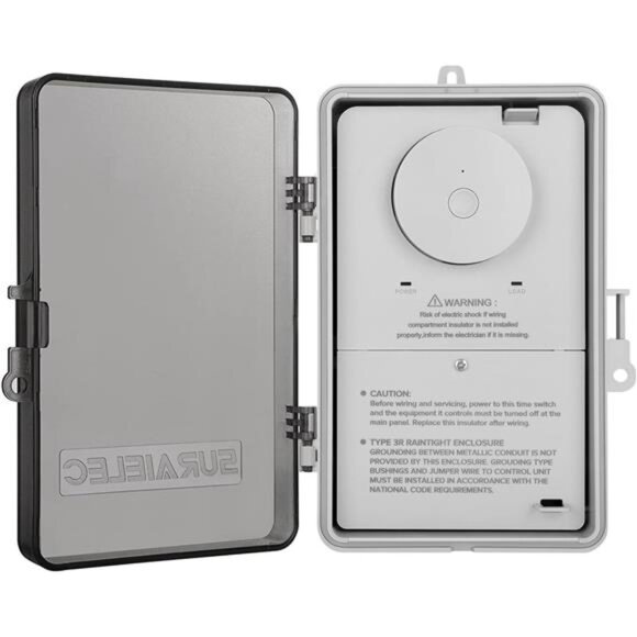 WiFi Pool Timer, Outdoor Indoor Smart Switch, 40 AMP, 2HP, 120, 240, 277 VAC - Picture 1 of 7